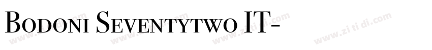 Bodoni Seventytwo IT字体转换